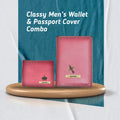 Classy Customized with Name and Charm Men's 2 Pcs Travel Combo - Maroon