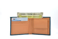 Personalised Premium Leather Wallet + Pen & keychain Combo - Royal Blue