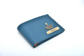 Personalised Premium Leather Wallet + Pen & keychain Combo - Royal Blue