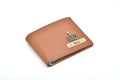 Personalised Premium Leather Wallet + Pen & keychain Combo - Tan