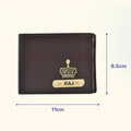 Premium Personalized Men's Wallet - Brown