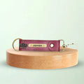 Classy Leather Customized Stylish Keychain with Hook - Maroon