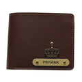 Nexon Leather Personalized Couple's Combo : Chained Sling Bag & Men's Wallet - Brown