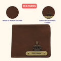 Nexon Leather Personalized Men's Wallet - Tan