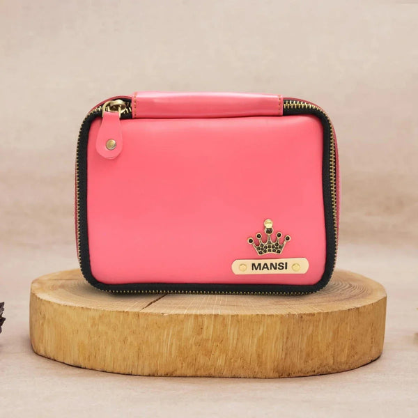 Personalized Mini Makeup Kit- All in one kit - Pink