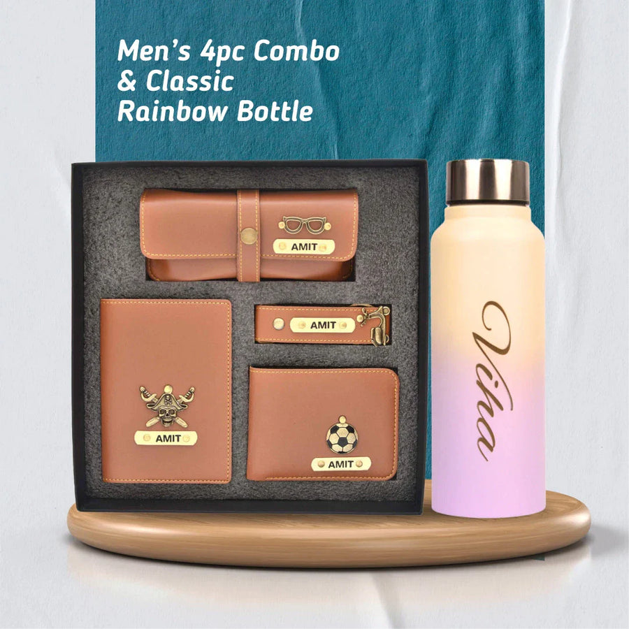 Personalized Perfect Men's & Boys Combo - Tan