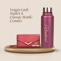 Personalized Lady Wallet with Classic Bottle - Tan