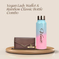 Personalized Lady Wallet with Classic Bottle 2.0 - Brown