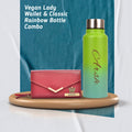 Personalized Lady Wallet with Classic Bottle 2.0 - Wine