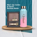 Customized Men's 3 Pcs Combo with Classic Bottle - Brown
