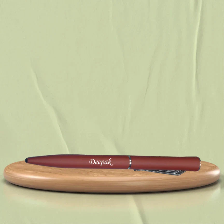 Customized with Name Classic Pen - Brown