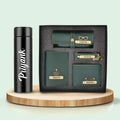 Personalized Temperature Bottle &  All in One Men's Combo (4 pcs) - Olive Green