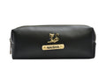 Personalized Vegan Leather Unisex Pencil Pouch - Royal Blue