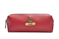 Personalized Vegan Leather Unisex Pencil Pouch - Royal Blue