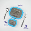 Personalised Engraved Tiffin Box Set (2pcs) - Large - Blue