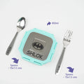 Personalised Engraved Tiffin Box Set - Medium - Light Green