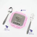 Personalised Engraved Tiffin Box Set - Medium - Pink