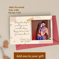 Customized men Gift with Name & Charm, Leather men's Wallett, Passport Cover, Water Bottle, Keychain, Customised Pen - Pink