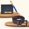 Customized Men's Decent 3 Pcs Gift Combo - Blue