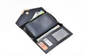 Vegan Leather Lady Wallet and Keychain - Blue