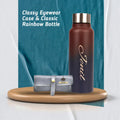 Customized Perfect Classy Leather Eyewear Case - Grey