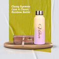 Customized Perfect Classy Leather Eyewear Case Combo - Tan