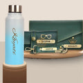 Personalized Women's Gift Combo with Bottle- Green