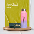 Personalized Perfect Water Bottle and Eyewear Case - Grey