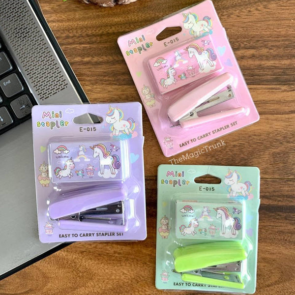 Unicorn Mini Stapler Set ( 1 pc )