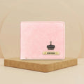 Classy Leather Customized Men's Wallet (Pink)