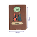 Travel Print Personalised Nexon Passport Cover 5 - Brown
