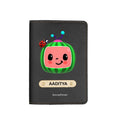 Cocomelon Print Personalised Nexon Passport Cover - Olive Green