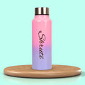 Customized Best Vegan Leather Combo with Water Bottle - Green