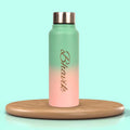 Customized Perfect Classy Leather Eyewear Case - Peach