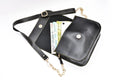 Personalized Couple's Combo : Chained Sling Bag ( Product 1 ) & Men's Wallet (Product 2) - Black