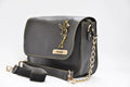 Nexon Leather Personalized Couple's Combo : Chained Sling Bag & Men's Wallet - Grey