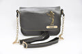 Women's Combo : Premium Lady Wallet & Chained Sling Bag - Grey