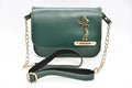 Women's Combo : Premium Lady Wallet & Chained Sling Bag - Olive Green