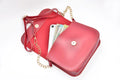 Nexon Leather Personalized Couple's Combo : Chained Sling Bag & Men's Wallet - Wine