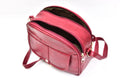 Classy Leather Customized Chain Sling Bag + Men's Wallet (Women's Combo) (Maroon Maroon)