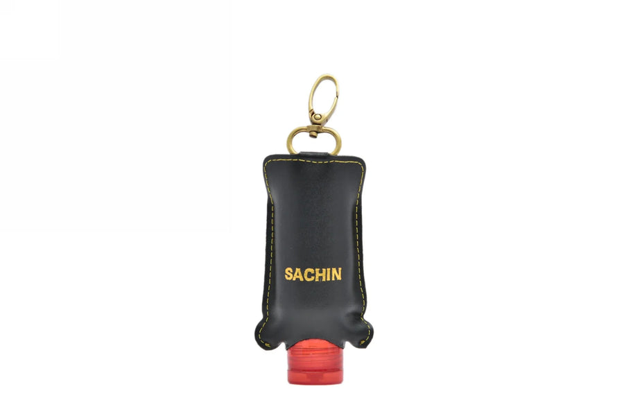Personalized Sanitizer Holder - Black
