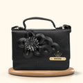 Your Gift Studio Customized Designer Imported Leather Sling Bag - Black