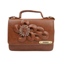 Your Gift Studio Customized Designer Imported Leather Sling Bag - Tan