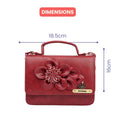 Your Gift Studio Customized Designer Imported Leather Sling Bag - Wine
