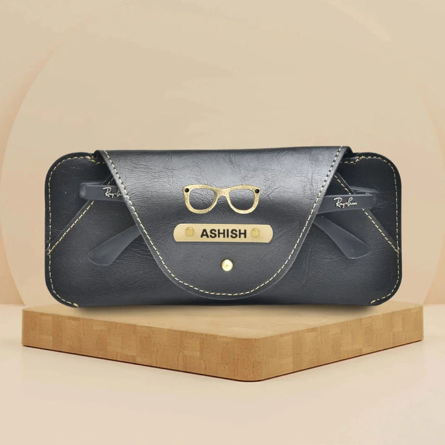 Personalized Stylish Eyewear Case - Black