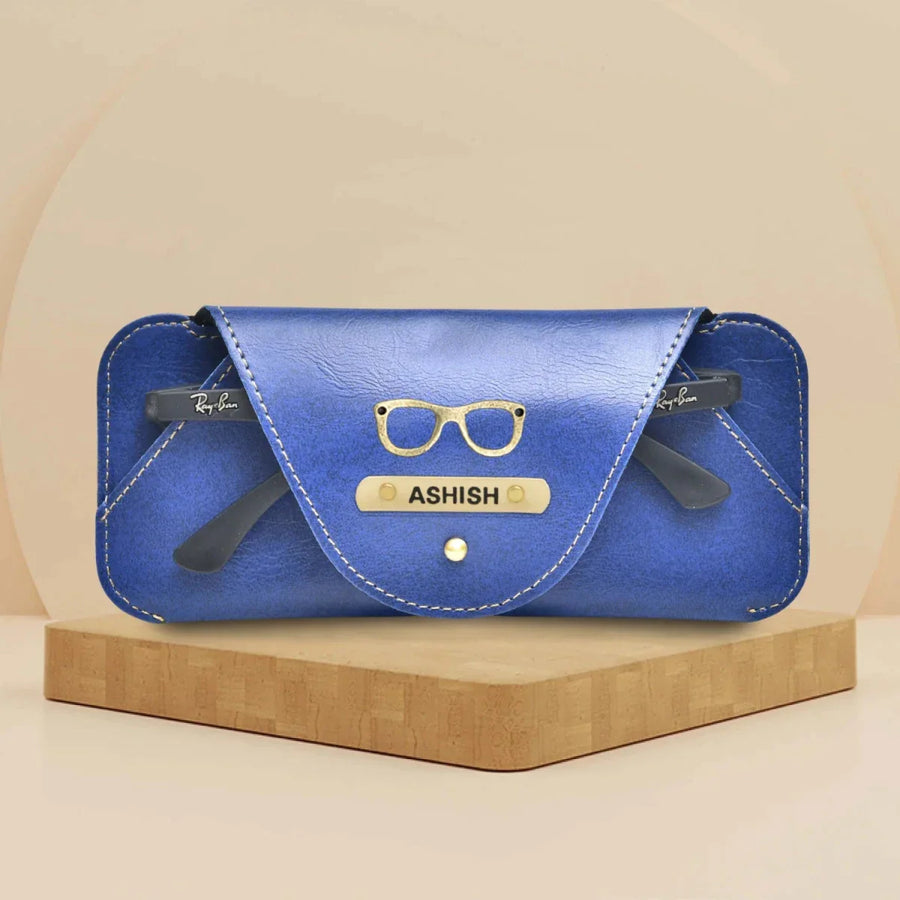 Personalized Stylish Eyewear Case - Blue