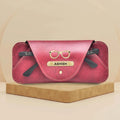 Personalized Stylish Eyewear Case - Wine