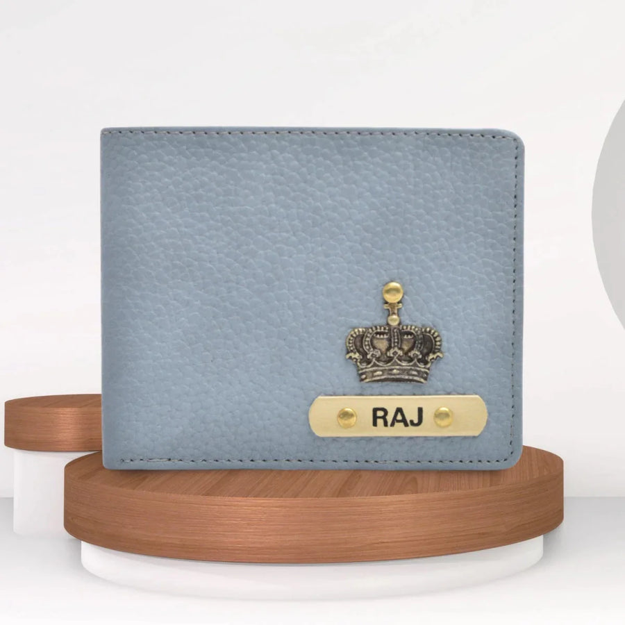 Stylish Personalized Men's Wallet - Grey
