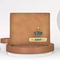 Stylish Personalized Men's Wallet - Tan