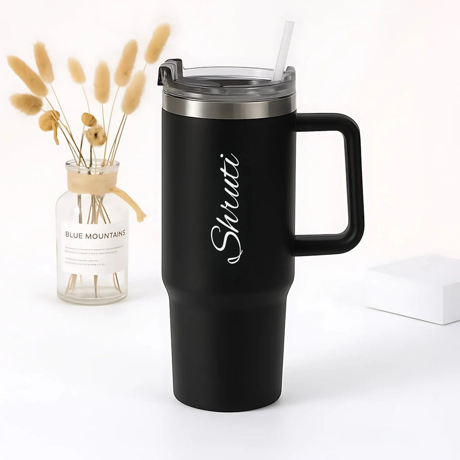 Personalized 1200 ml Vacuum Insulated Tumbler - Black